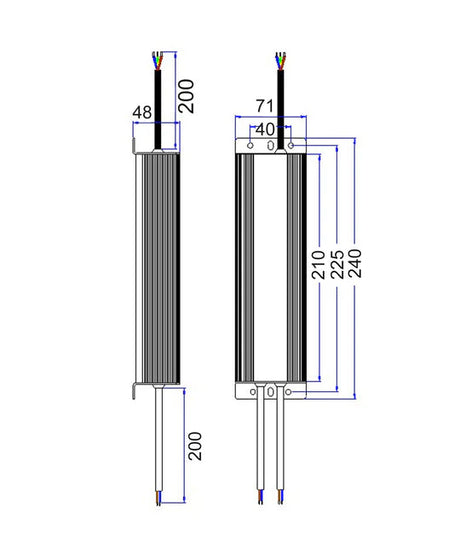 CLA OTTER6 12V 200W Waterproof Constant Voltage LED Driver IP67
