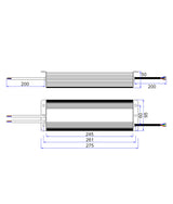 CLA OTTER7 12V 300W Waterproof Constant Voltage LED Driver IP67
