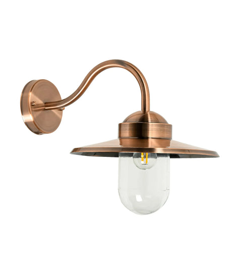 CLA PAYONG Exterior Sun Hat Shape with Clear Glass Wall Lights IP44