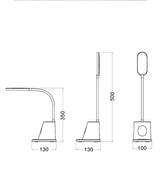 CLA PENMATE LED Rechargeable Portable Functional Touch Table Lamp