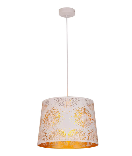 CLA PENSHADE Interior Slanted with Laser Cut with Starburst Pattern Pendant Lights