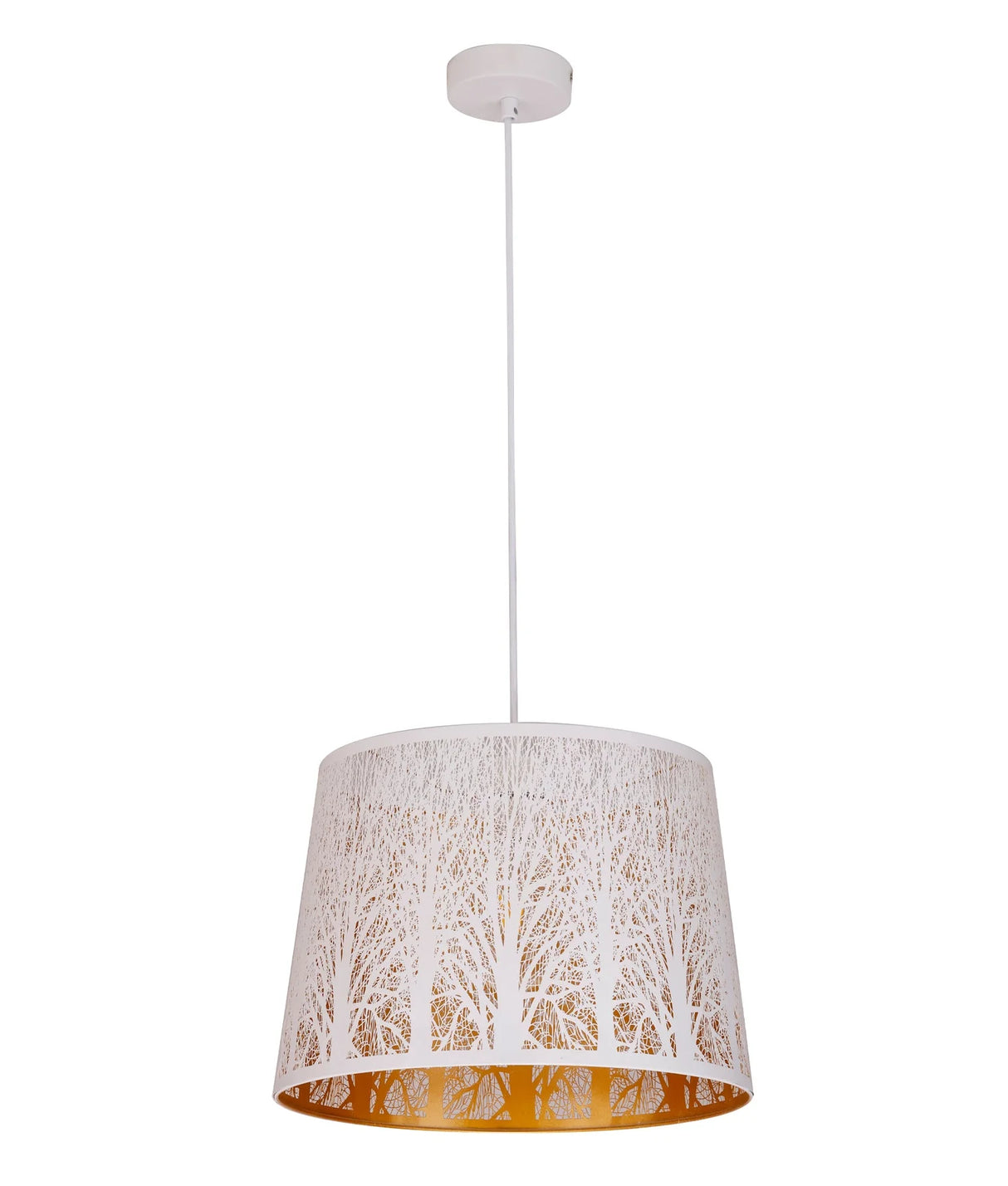 CLA PENSHADE Interior Slanted with Laser Cut with Tree Pattern Pendant Lights