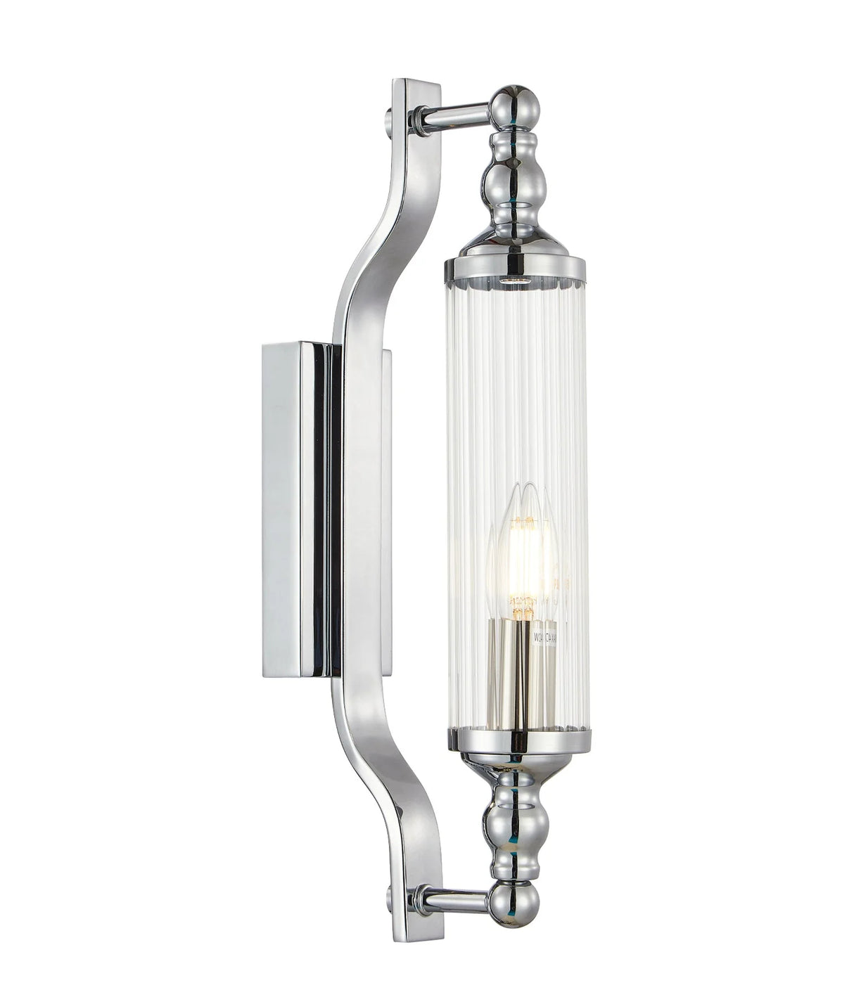 CLA RODILLO Interior Tubular Clear Glass Wall Lights