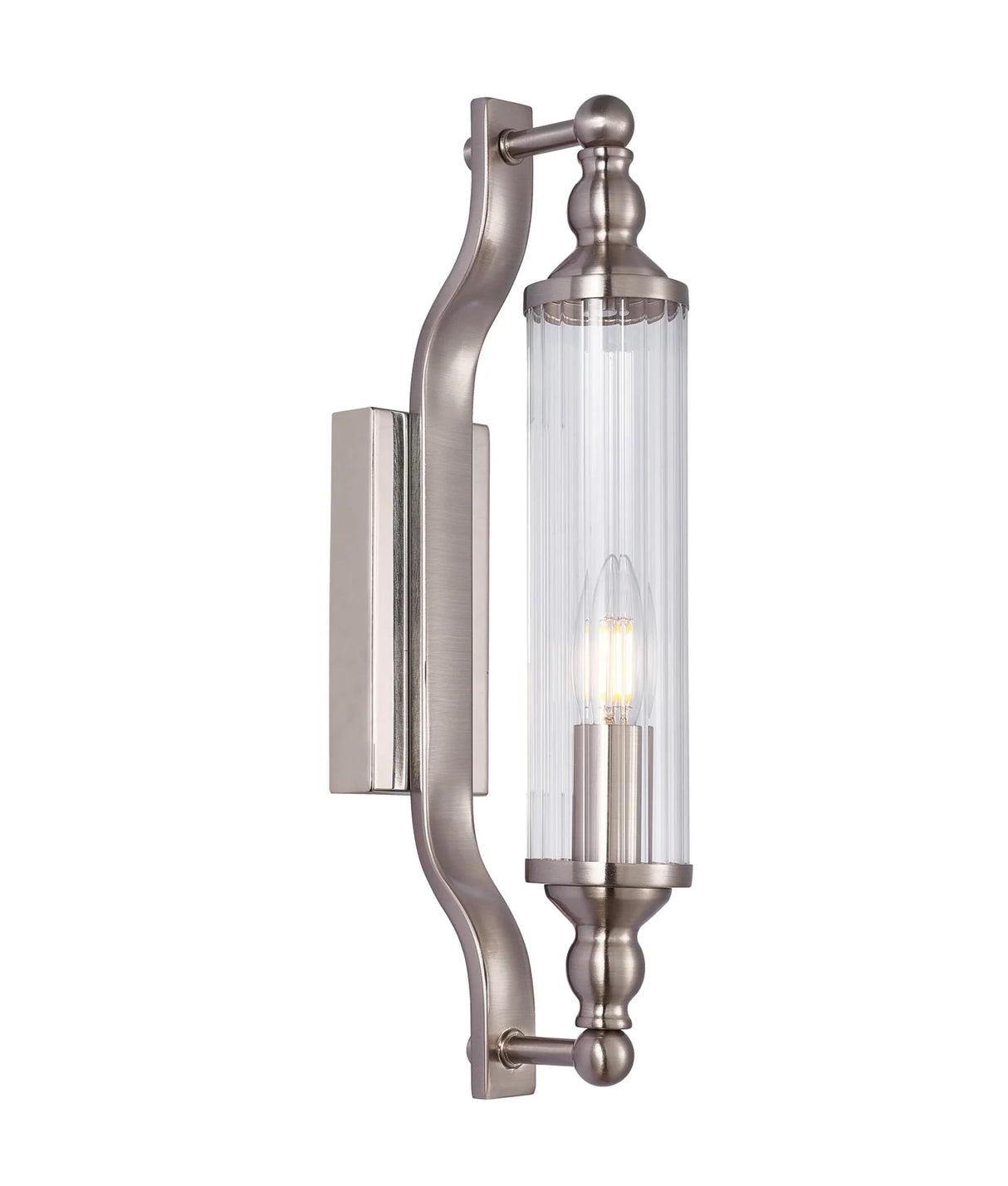CLA RODILLO Interior Tubular Clear Glass Wall Lights