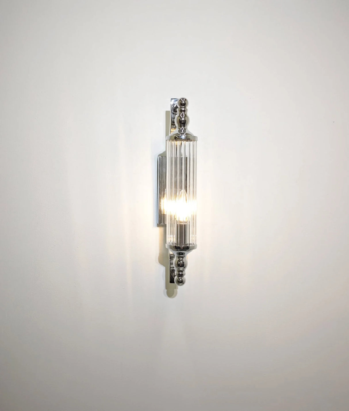 CLA RODILLO Interior Tubular Clear Glass Wall Lights