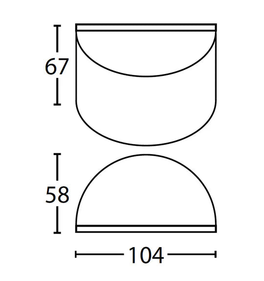CLA STE Exterior 12V Matte Black Curved Surface Mounted Step Wall Lights IP65