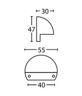 CLA STE Exterior LED 12V Eyelid Step Wall Lights IP65
