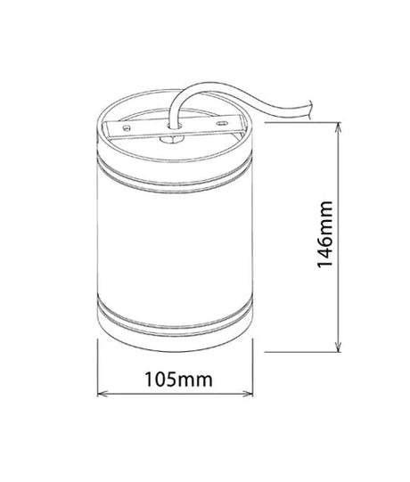 CLA Surface LED Dimmable Surface Mounted Ceiling Downlights