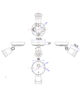 CLA Surface Mounted LED PAR30 Security Lights IP44