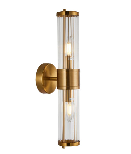 CLA TIEMPO Interior Up/Down Tubular Clear Glass Wall Lights