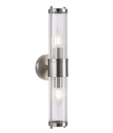 CLA TIEMPO Interior Up/Down Tubular Clear Glass Wall Lights