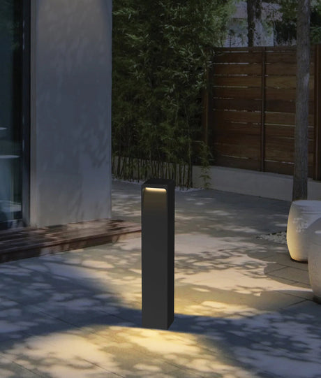 CLA TOREN LED Tri-CCT Surface Mounted Dark Grey Bollard Lights IP65