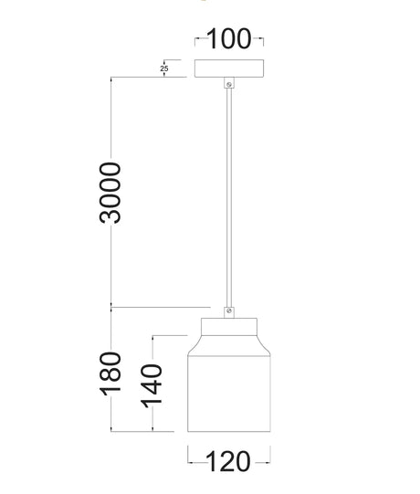 CLA Tufo Interior White Jar Alabaster with Brass Highlight Pendant Light