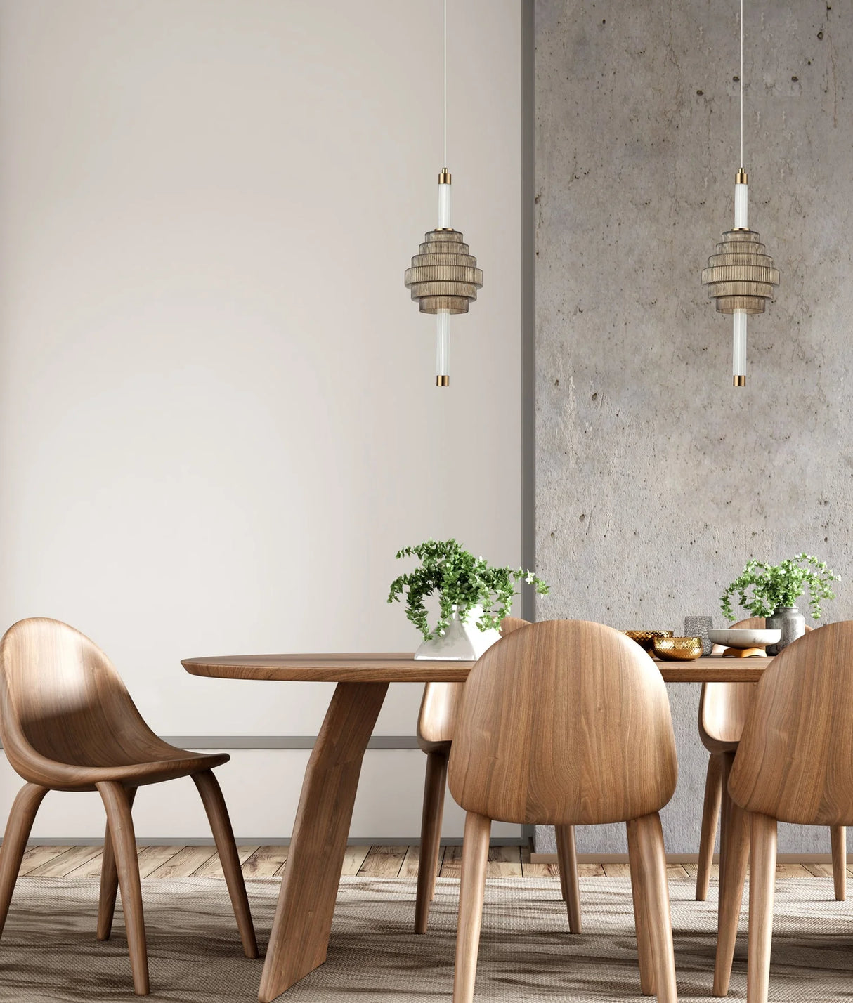 CLA Wand Interior LED Tri-CCT Spinning Top Pendant Lights IP20