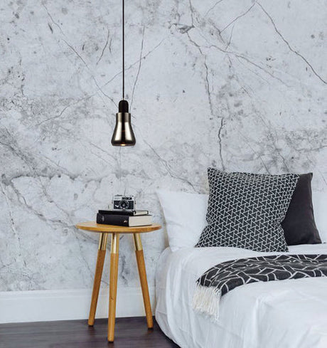 CLA Yarra GU10 Smokey Black Glass Flute Pendant Light