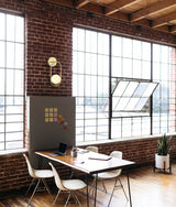 CLA Aro Interior Round Opal Glass with Satin Gold Frame Wall Light