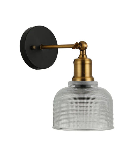 CLA Bell Interior Dome Clear Segmented Glass Wall Light