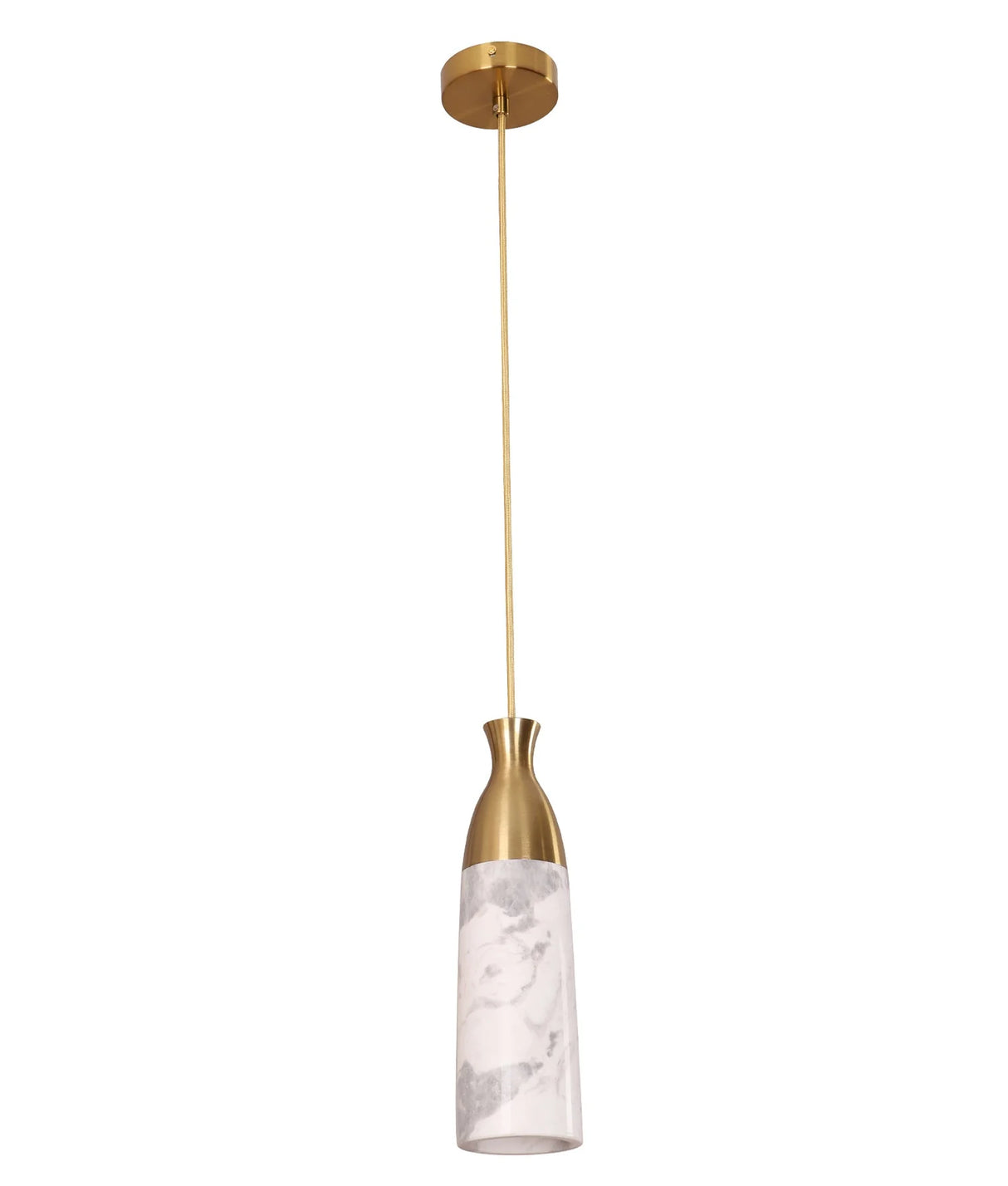 CLA Marmol Interior Marble Cylinder Pendant Lights