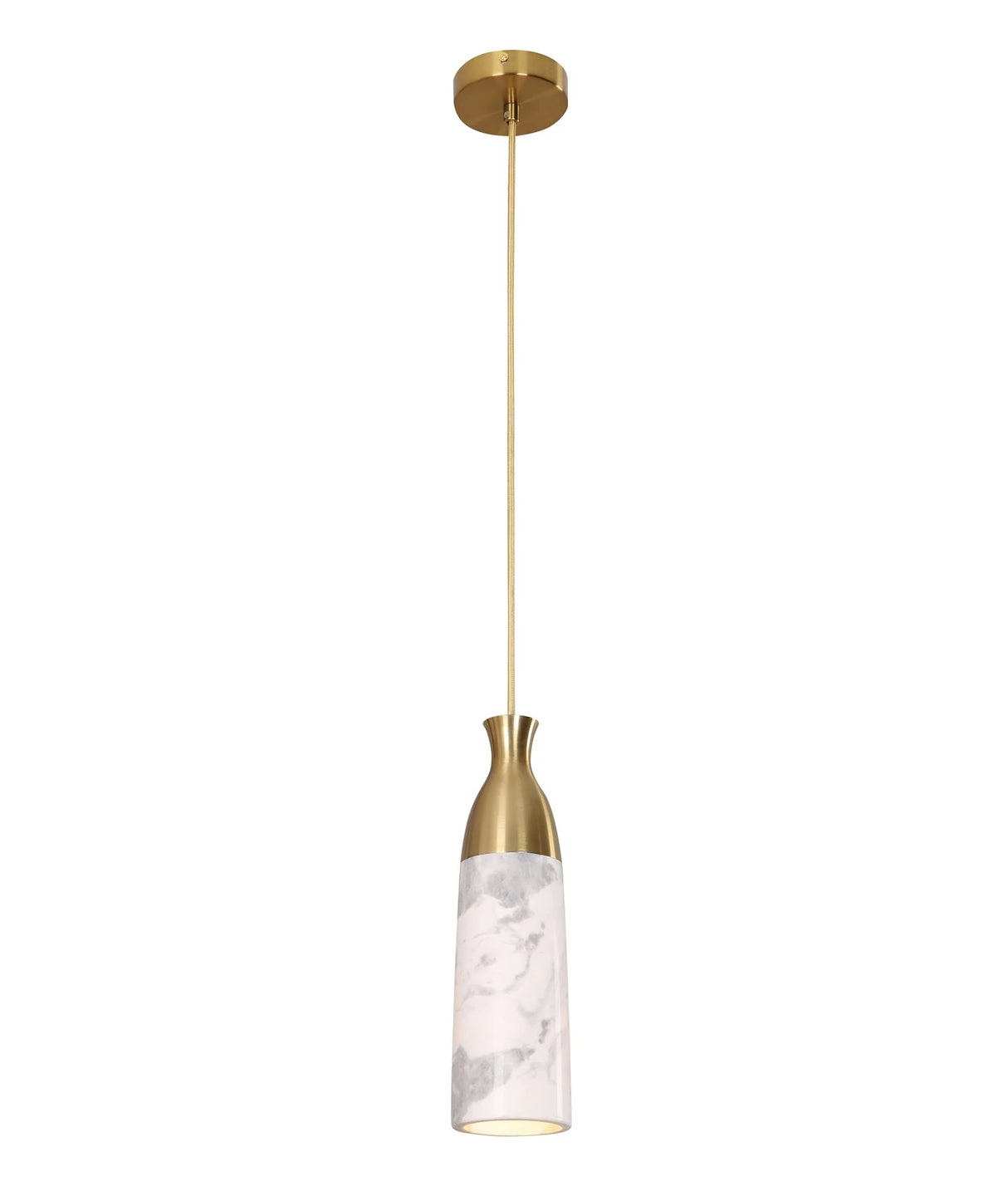 CLA Marmol Interior Marble Cylinder Pendant Lights