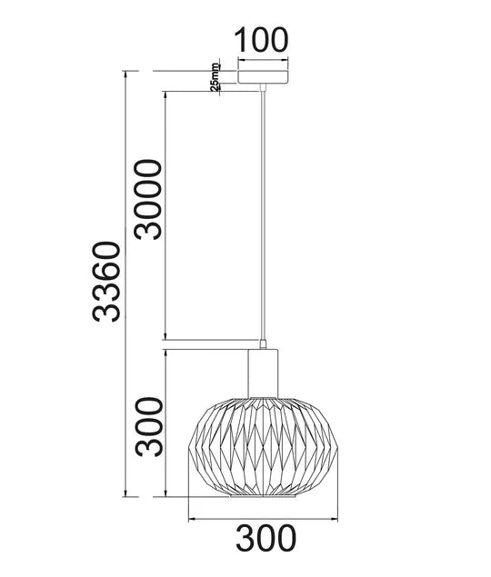 CLA Papel Interior Pleated Opal Dome Glass Pendant Lights