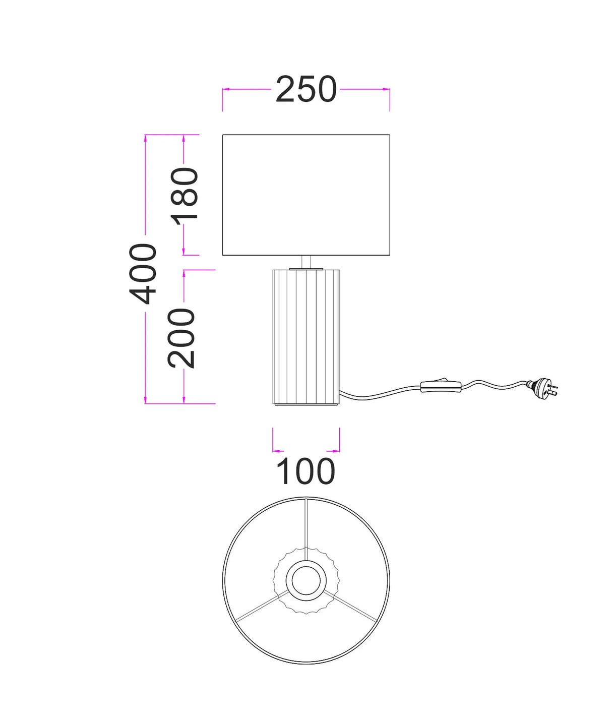 CLA Sagitta Beige Travertine Base Oblong Fabric Cream Shade Table Lamps