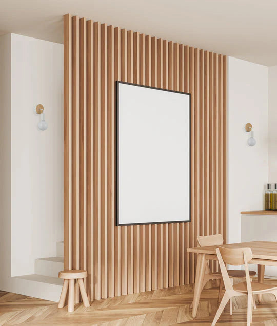 CLA Solo Interior Iron Bracket with Round Wood Highlight Wall Lights