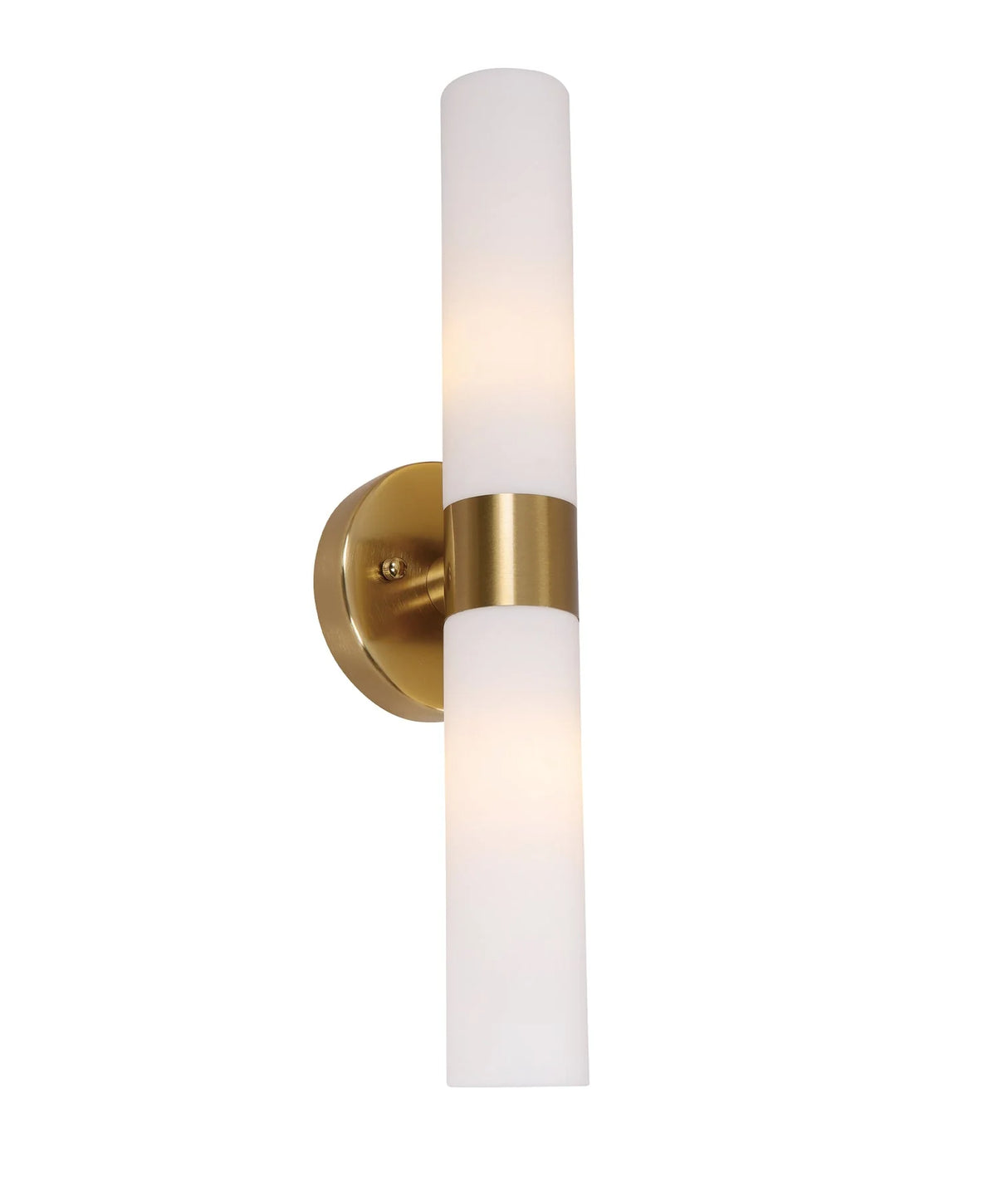 CLA Vara Interior Tubular Up/Down Opal Glass Wall Lights