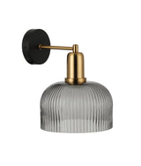 CLA Vintaj Interior Dome Glass with Antique Brass Highlight Wall Lights