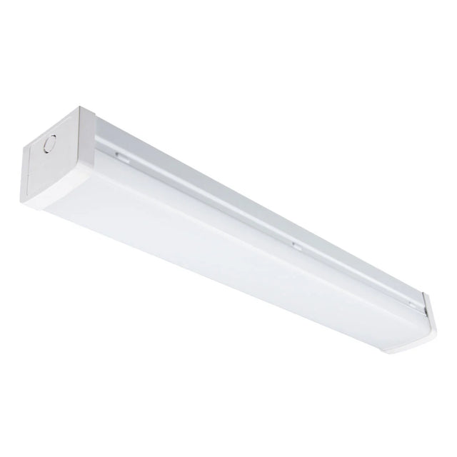Rectangular Domus Bolt 60 600mm 2ft diffused LED batten light 10W/21W on a white background