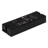 Domus Chameleon RGBW DALI lighting interface for smart control with labeled ports on a transparent background