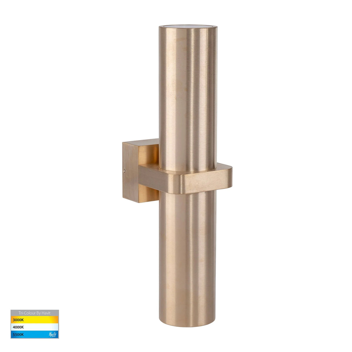 Havit HV10591T Luz Solid Brass TRI Colour Up & Down Wall Pillar Lights