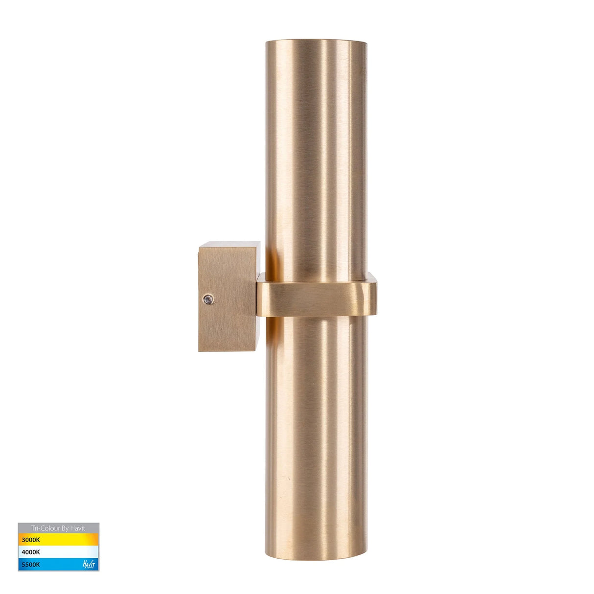 Havit HV10592T Luz Solid Brass TRI Colour Up & Down Wall Pillar Lights