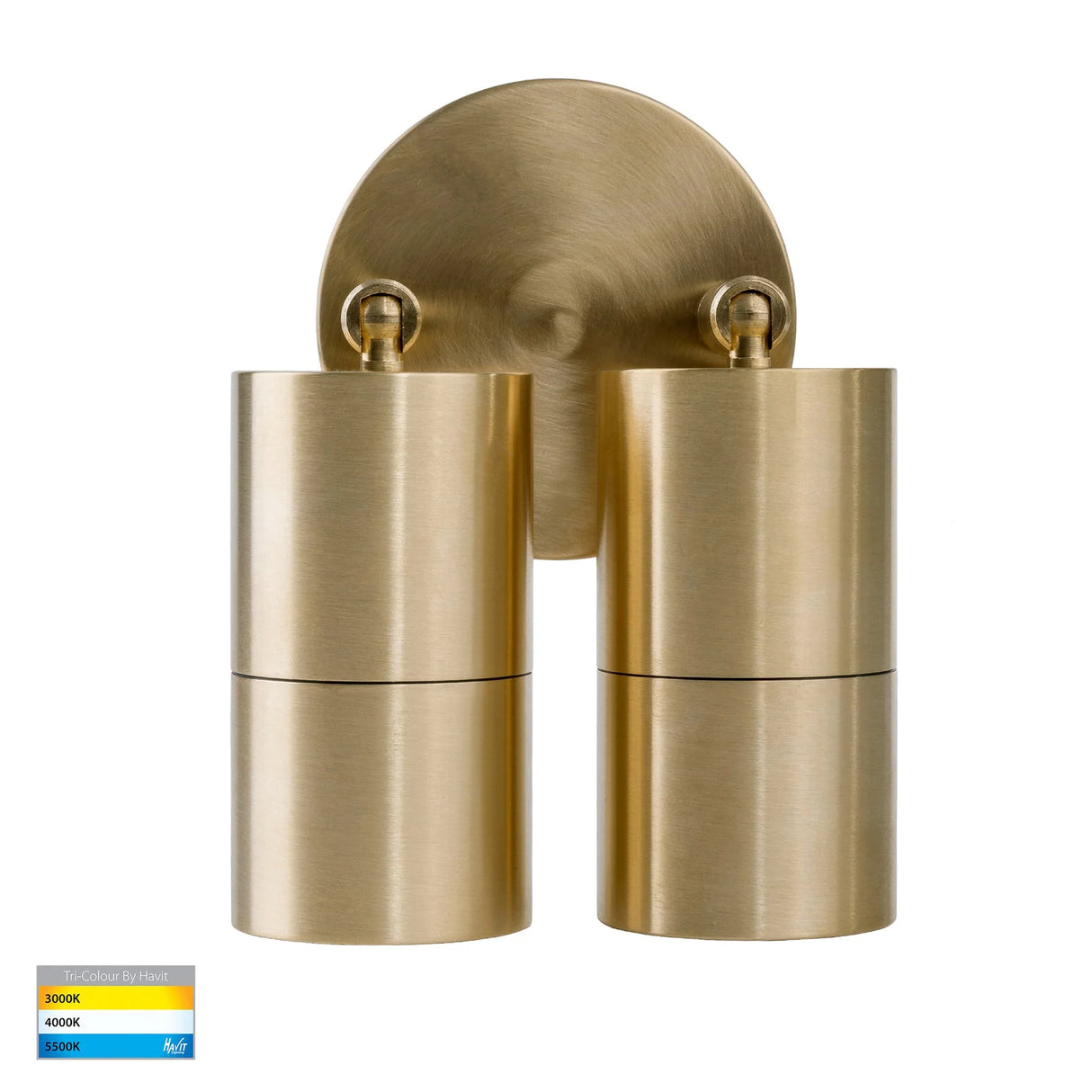 Havit HV1355T HV1357T Tivah Solid Brass TRI Colour Double Adjustable Wall Pillar Lights