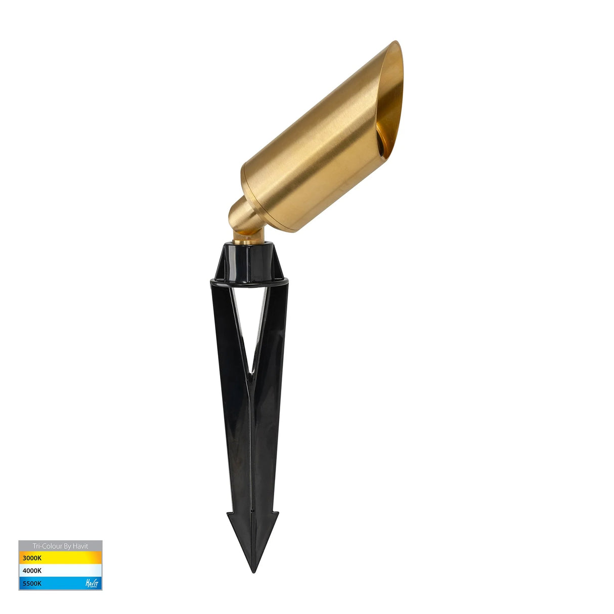 Havit HV1458T-BR Shawl Solid Brass 5w LED Garden Spike Light