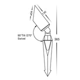 Havit HV1458T-BR Shawl Solid Brass 5w LED Garden Spike Light