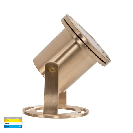 Havit HV1491T-BR Onder Solid Brass TRI Colour LED Pond Light