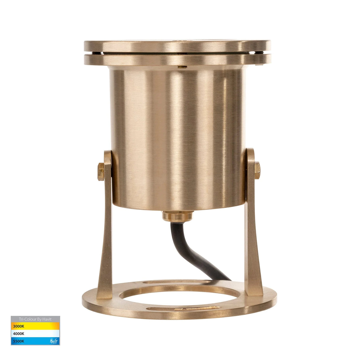 Havit HV1491T-BR Onder Solid Brass TRI Colour LED Pond Light