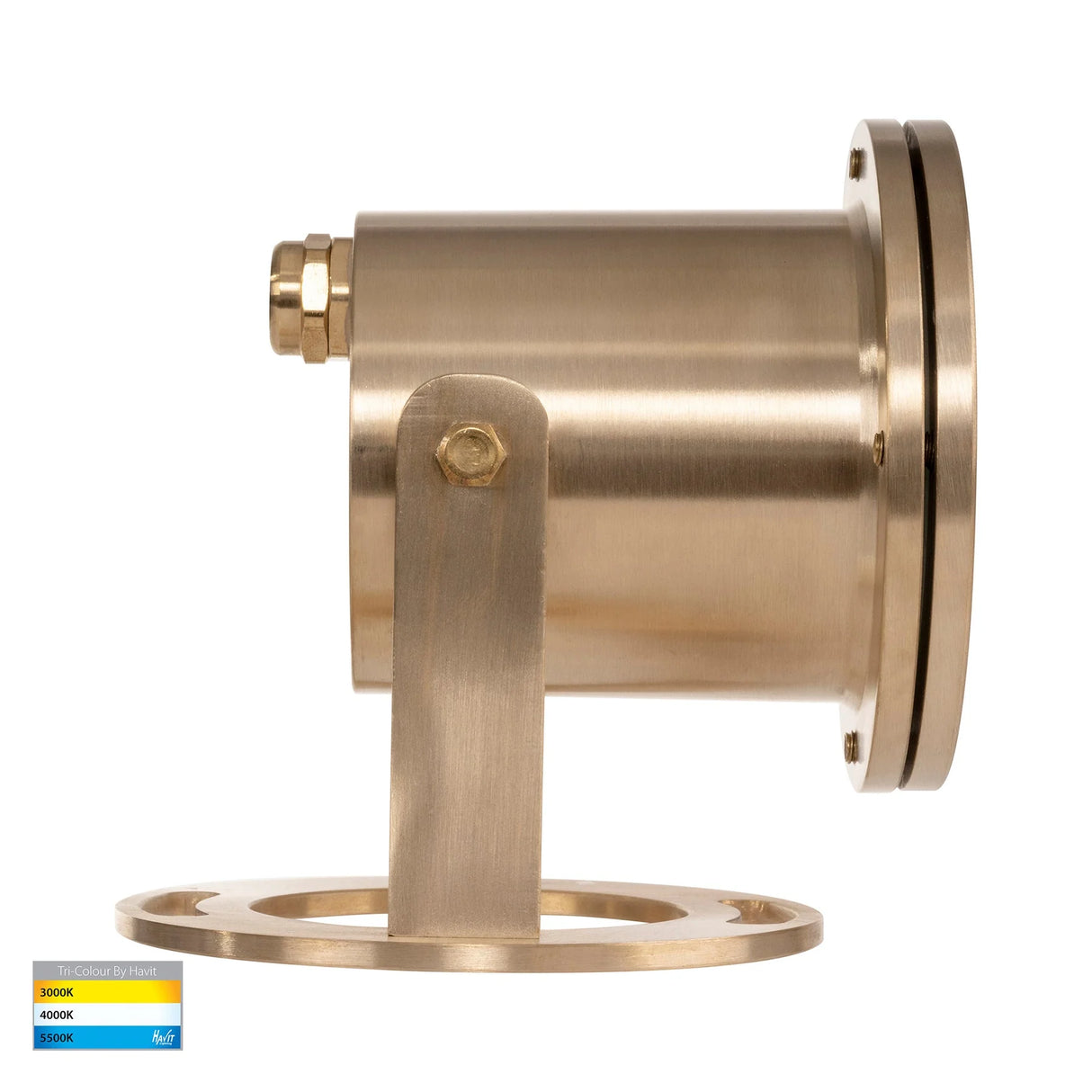 Havit HV1491T-BR Onder Solid Brass TRI Colour LED Pond Light