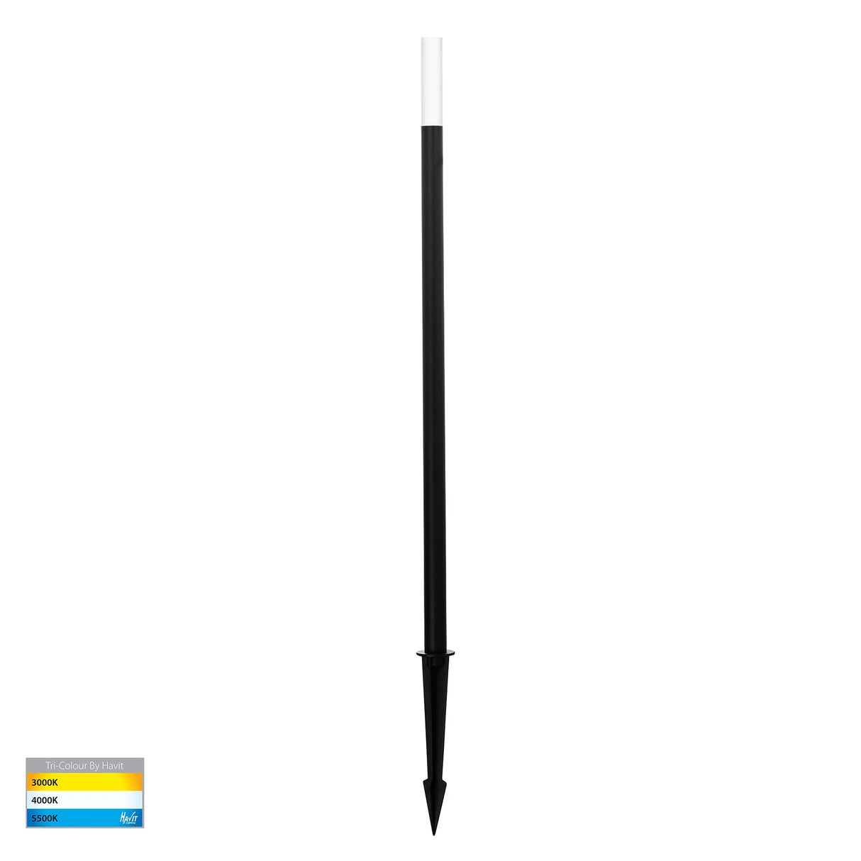 Havit HV1515T-BLK-24V Drique Aluminium Black LED Bollard Spike Light