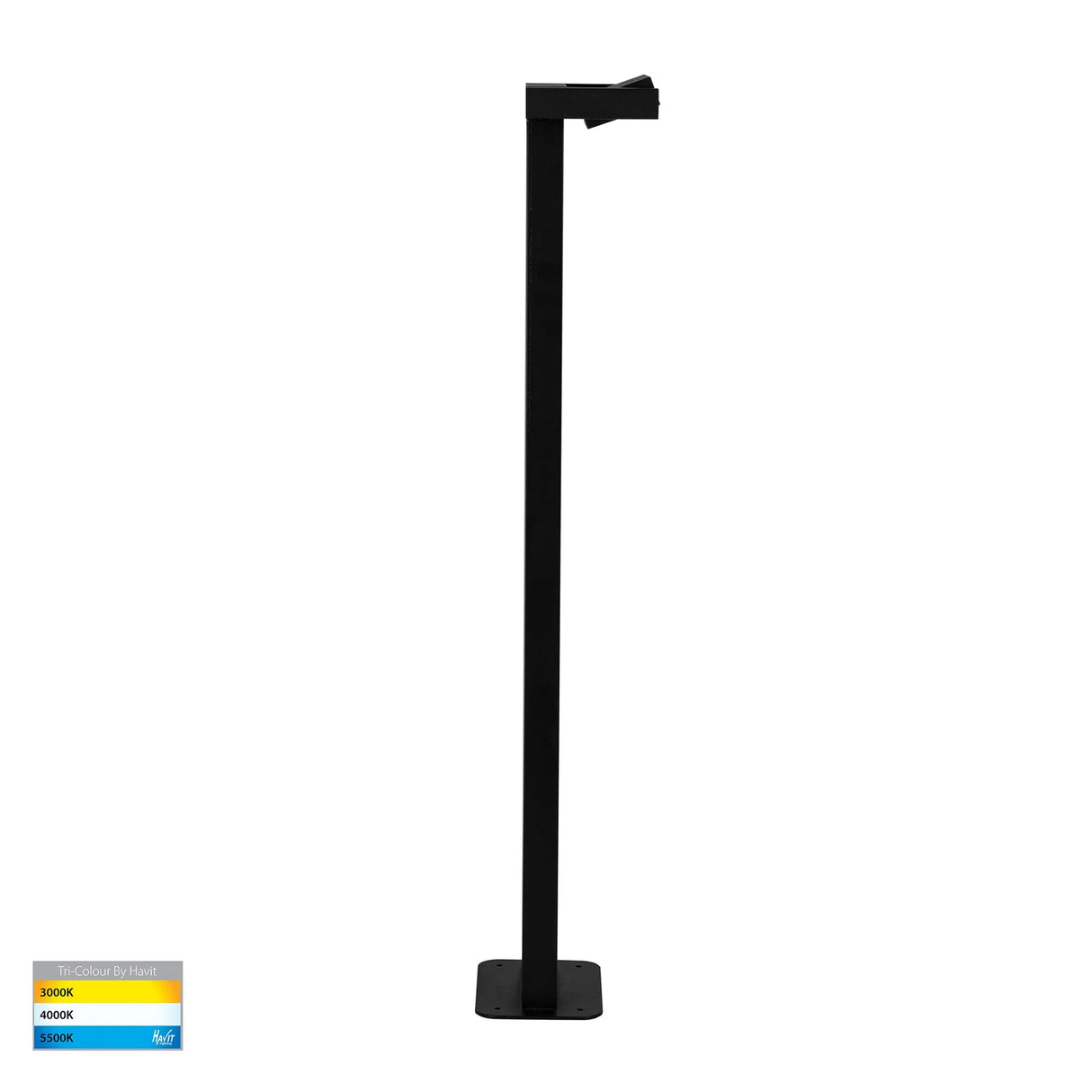 Havit HV1634T-BLK-240V Locu Black Single Adjustable LED Bollard Light