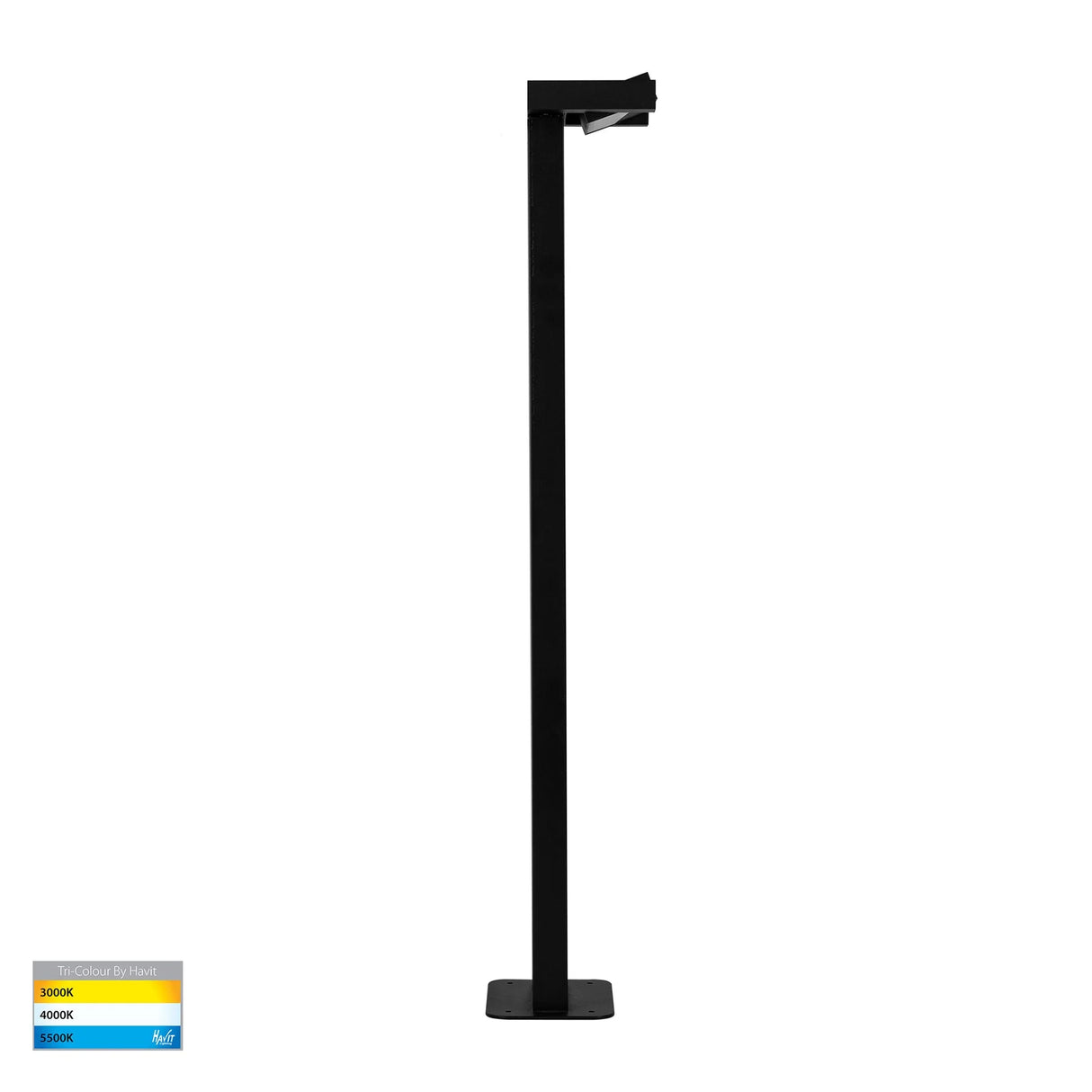 Havit HV1634T-BLK-240V Locu Black Single Adjustable LED Bollard Light