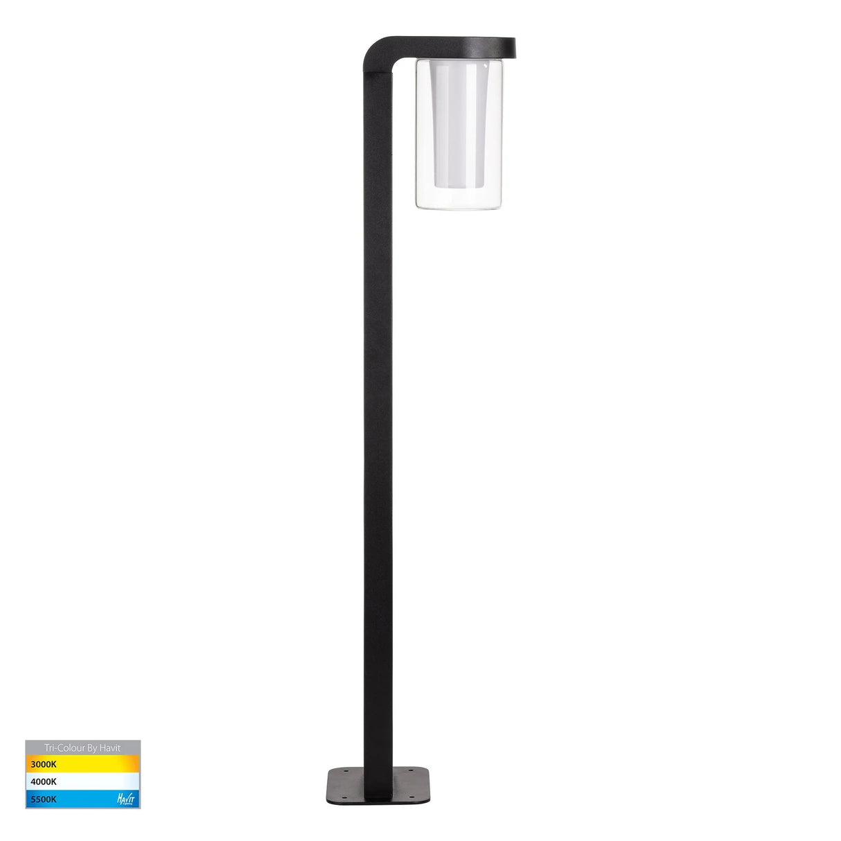 Havit HV1691T Otaner Aluminium Black Tri Colour LED Bollard Light