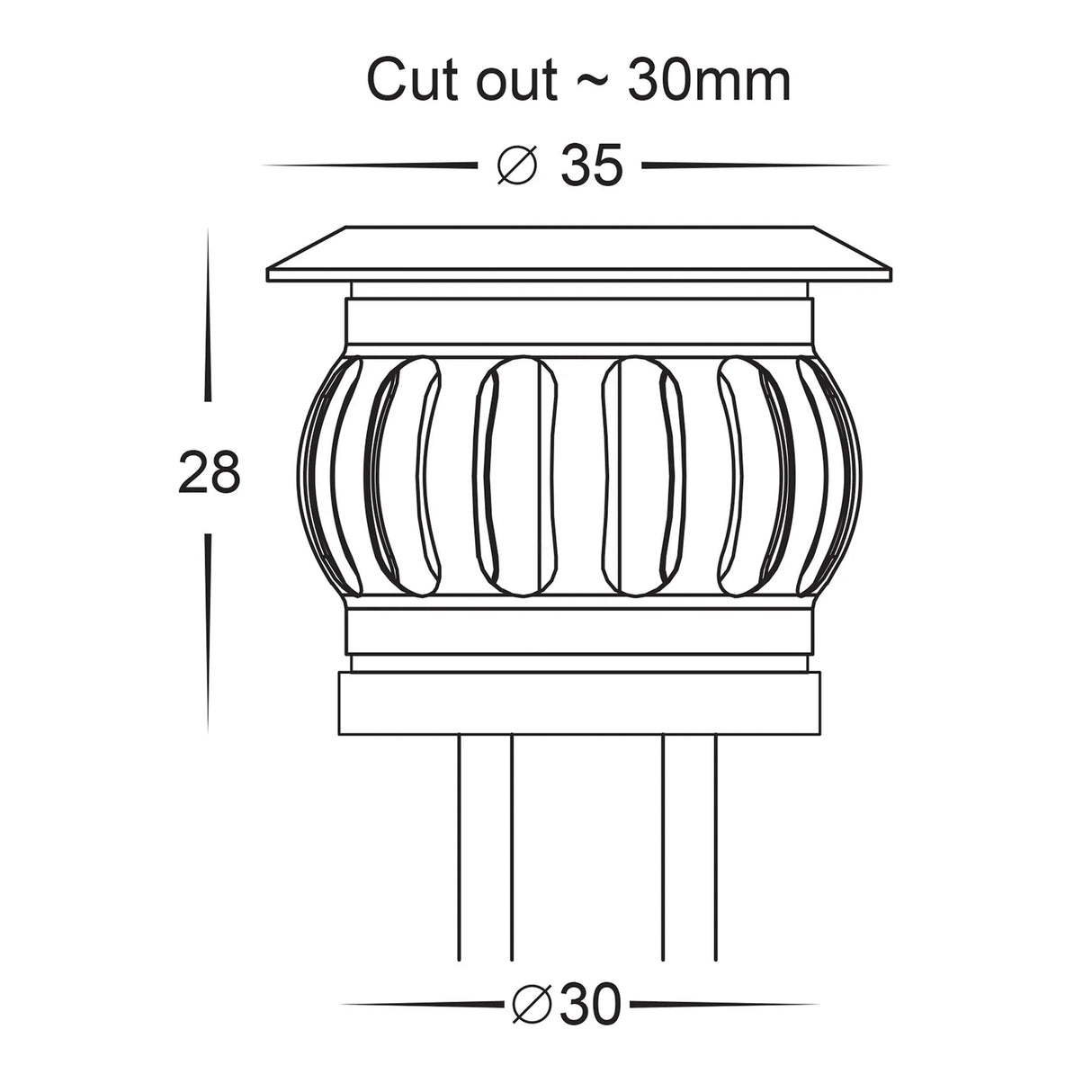 Havit HV2826RGBCW Flame 316 Stainless Steel RGBCW Deck Lights