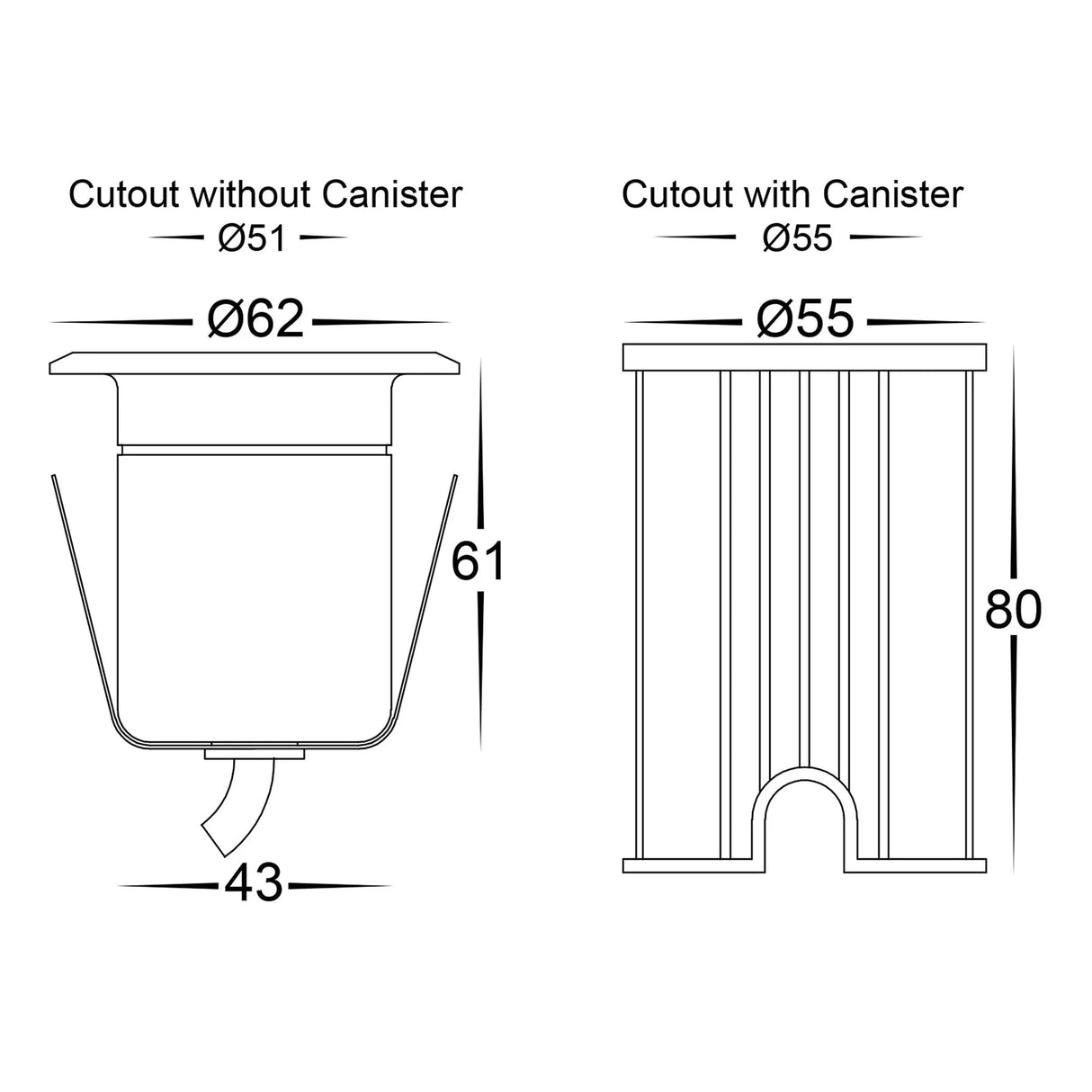 Havit HV2882RGBCW Elite RGBCW Aluminium LED Deck or Inground Lights
