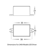 Havit HV3105T BLK 240V | HV3105T BLK 12V Paso Black Recessed LED Step Light