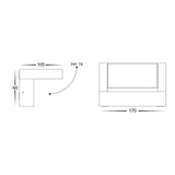 Havit HV3731T-BLK Locu Aluminium Black 12w Adjustable LED Floodlight