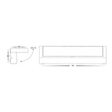 Havit HV3733T-BLK-PIR Locu Aluminium Black Adjustable 36w LED Floodlight with Sensor