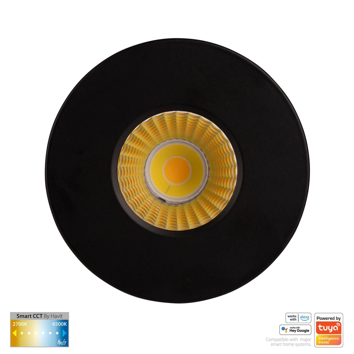 Havit HV5511CCT-BLK Prime Black Fixed CCT WIFI LED Downlight