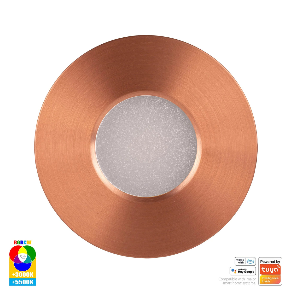 Havit HV5511RGBCW-CP Prime Copper Coloured Fixed RGBCW WIFI LED Downlight