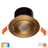 Havit HV5512CCT-BR Prime Brass Coloured Tilt CCT WIFI LED Downlight